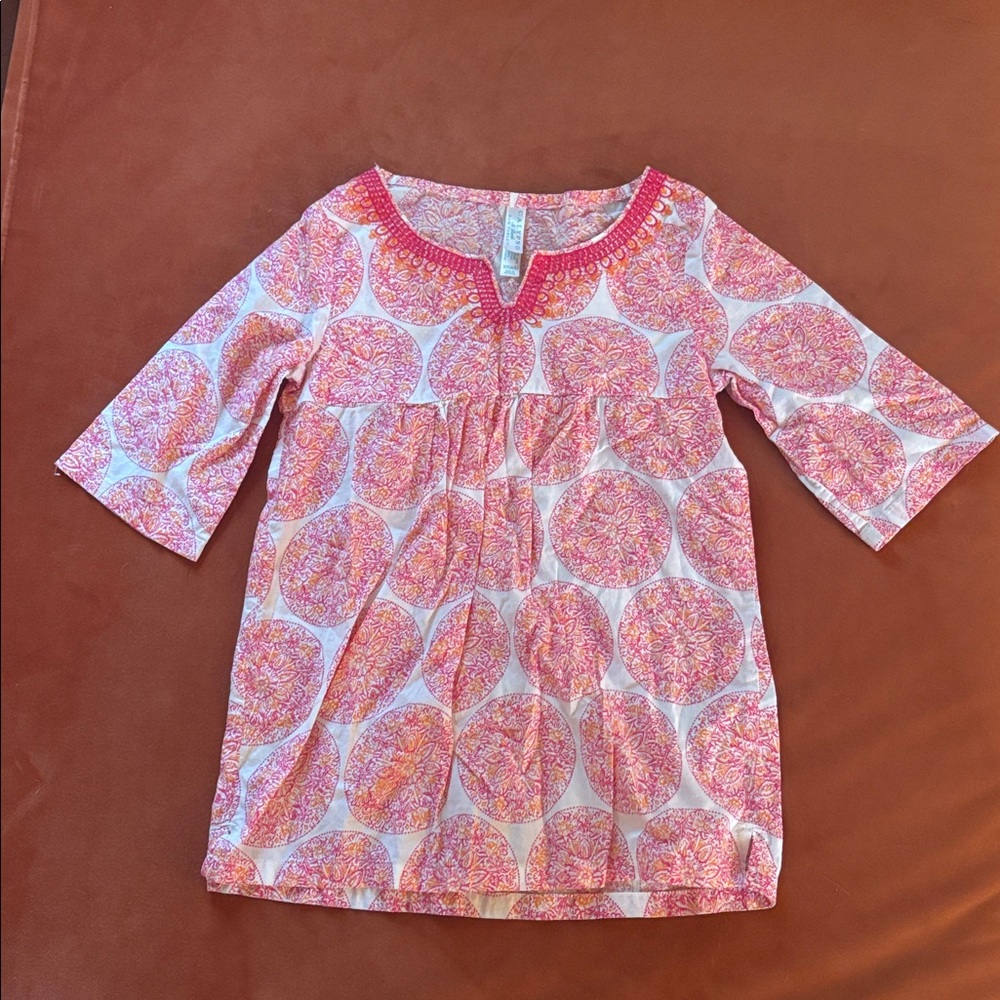 Calypso St. Barth for Target Pink and Orange Cotton Medallion Coverup